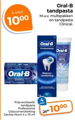 Trekpleister Oral-B tandpasta aanbieding