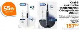 Trekpleister Oral-B elektrische tandenborstel iO Magnetic en i06 wit aanbieding