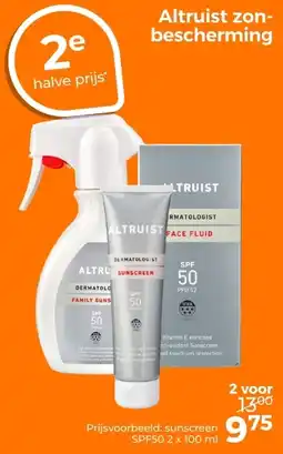 Trekpleister Altruist zonbescherming aanbieding