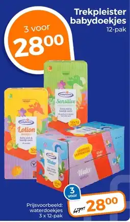 Trekpleister Trekpleister babydoekjes aanbieding