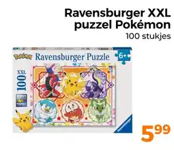 Trekpleister Ravensburger XXL puzzel Pokémon aanbieding