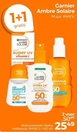 Trekpleister Garnier Ambre Solaire aanbieding