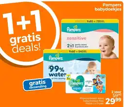 Trekpleister Pampers babydoekjes aanbieding