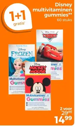 Trekpleister Disney multivitaminen gummies aanbieding