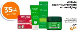 Trekpleister Weleda gezichtsverzorging en reiniging aanbieding