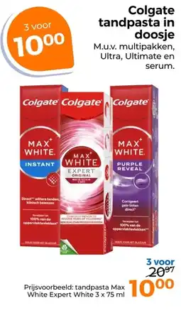 Trekpleister Colgate tandpasta in doosje aanbieding