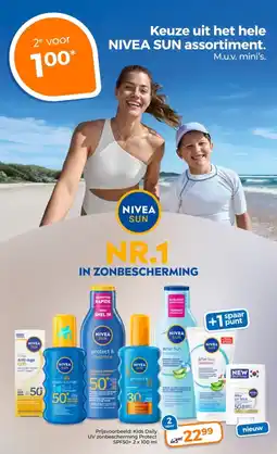 Trekpleister Keuze uit het hele nivea sun assortiment aanbieding