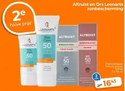Trekpleister Altruist en Drs Leenarts zonbescherming aanbieding