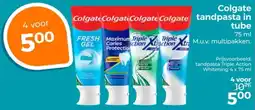 Trekpleister Colgate tandpasta in tube aanbieding
