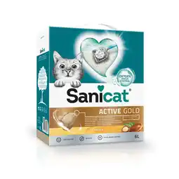 Zooplus 2x6l Sanicat Active Gold Kattenbakvulling aanbieding