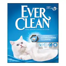 Zooplus 2x10l Ever Clean Extra Strong Kattenbakvulling Parfumvrij Kat aanbieding