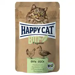 Zooplus Happy Cat Bio Pouch 6 x 85 g Kattenvoer - Bio-Kip & Bio-Eend aanbieding