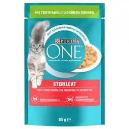 Zooplus 52x85g Sterilcat Kalkoen Purina ONE Kattenvoer aanbieding