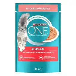 Zooplus Purina ONE Sterilised Kattenvoer - Zalm & Wortels (52 x 85 g) aanbieding
