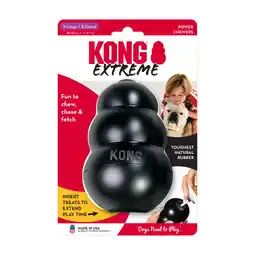 Zooplus 2 stuks KONG Extreme Zwart XL Hondenspeelgoed Kauwspeeltje aanbieding