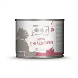 Zooplus 6x 200g MjAMjAM Duo Rund & Konijn nat kattenvoer aanbieding