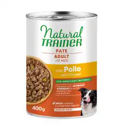 Zooplus Natural Trainer Volwassen Medium/Maxi 6 x 400 g - 6 x 400 g Kip aanbieding