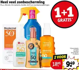 Kruidvat Heel veel zonbescherming aanbieding