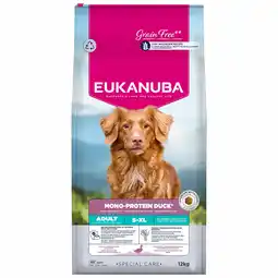 Zooplus Eukanuba Special Care Mono-Protein Adult met eend - Dubbelpak: 2 x 12 kg aanbieding