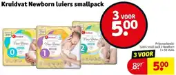 Kruidvat Kruidvat Newborn luiers smallpack aanbieding