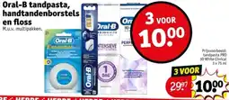 Kruidvat Oral-B tandpasta, handtandenborstels en floss aanbieding