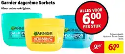 Kruidvat Garnier dagcrème Sorbets aanbieding