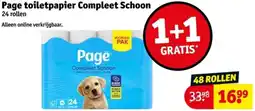 Kruidvat Page toiletpapier Compleet Schoon aanbieding