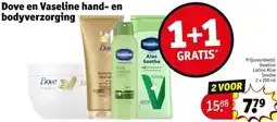 Kruidvat Dove en Vaseline hand en bodyverzorging aanbieding