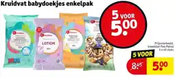 Kruidvat Kruidvat babydoekjes enkelpak aanbieding