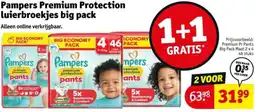 Kruidvat Pampers Premium Protection luierbroekjes big pack aanbieding