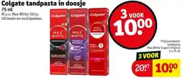 Kruidvat Colgate tandpasta in doosje aanbieding