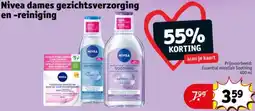 Kruidvat Nivea dames gezichtsverzorging en reiniging aanbieding