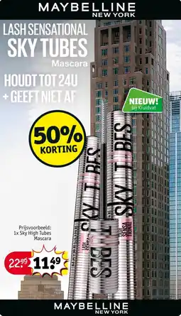 Kruidvat Maybelline New York aanbieding