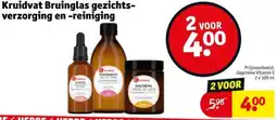 Kruidvat Kruidvat Bruin Glas gezichtsverzorging en reiniging aanbieding