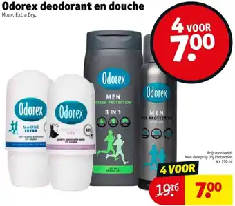 Kruidvat Odorex deodorant en douche aanbieding