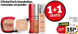 Kruidvat L'Oréal Paris foundation, concealer en poeder aanbieding