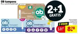 Kruidvat OB tampons aanbieding