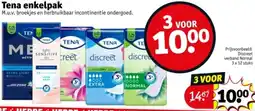 Kruidvat Tena enkelpak aanbieding