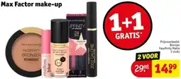 Kruidvat Max Factor make-up aanbieding