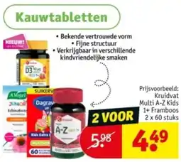 Kruidvat Kauwtabletten aanbieding