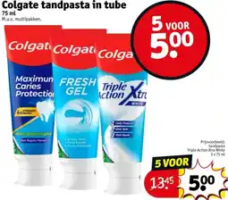 Kruidvat Colgate tandpasta in tube aanbieding