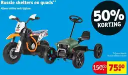 Kruidvat Russle skelters en quads aanbieding