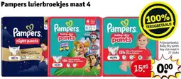 Kruidvat Pampers luierbroekjes maat 4 aanbieding