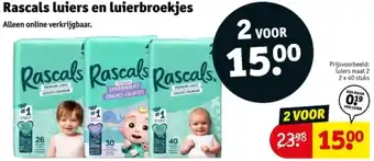Kruidvat Rascals luiers en luierbroekjes aanbieding