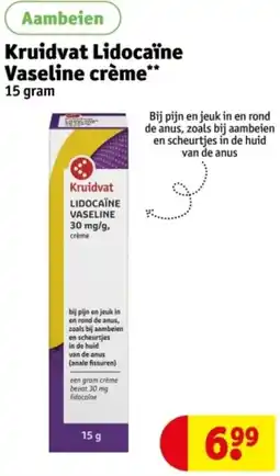 Kruidvat Kruidvat Lidocaïne Vaseline crème aanbieding