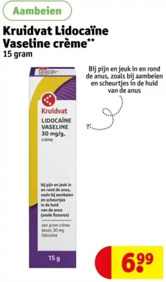 Kruidvat Kruidvat Lidocaïne Vaseline crème aanbieding