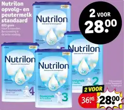 Kruidvat Nutrilon opvolg en peutermelk standaard aanbieding