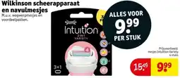 Kruidvat Wilkinson scheerapparaat en navulmesjes aanbieding