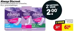 Kruidvat Always Discreet aanbieding