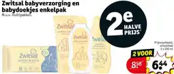 Kruidvat Zwitsal babyverzorging en babydoekjes enkelpak aanbieding